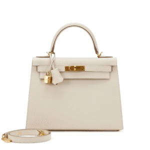 Hermes Craie Epsom Sellier Kelly 25Cm Gold Hardware